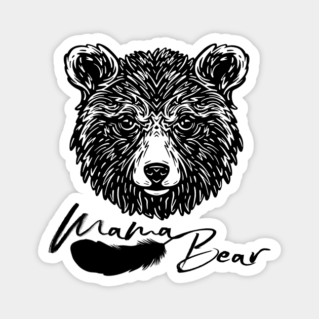 Mama Bear Magnet by ginkelmier
