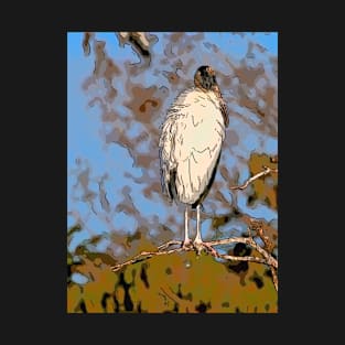 Wood Stork Standing T-Shirt