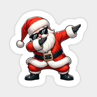 Christmas Santa Dabbing Dance Magnet