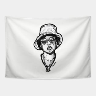 Dej Loaf with Sunglasses and Hat Tapestry