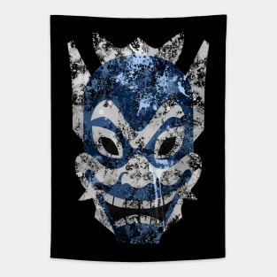 Blue Spirit Splatter Tapestry