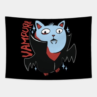 Vampurr Cat Vampire Tapestry