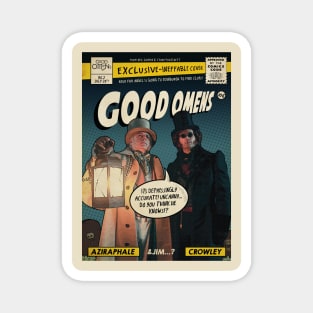 Good Omens Comic Book Magnet