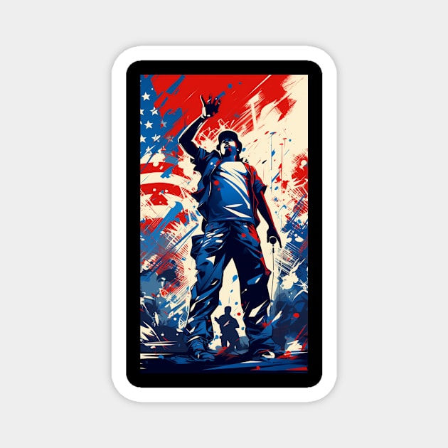 4th of July Magnet by Art ucef