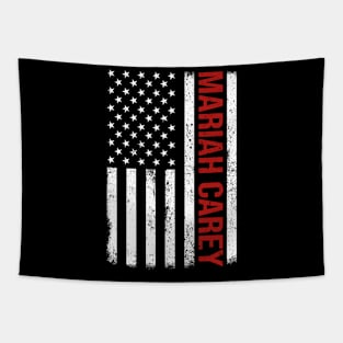 Graphic Mariah Carey Proud Name US American Flag Birthday Gift Tapestry