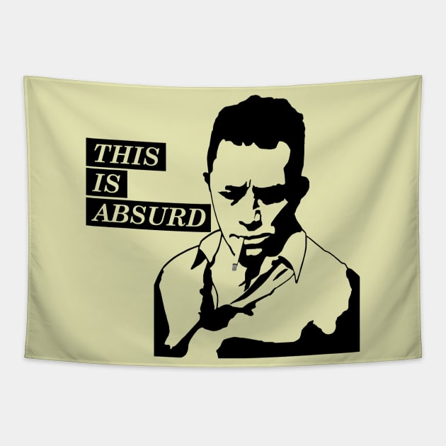 Albert Camus Absurd Tapestry by theladylabyrinthe