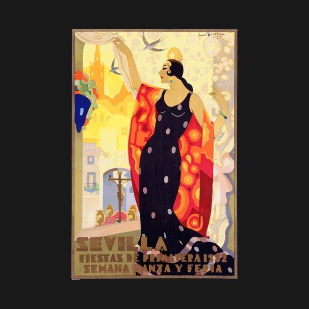 Sevilla - Seville, Spain Poster for the 1932  Holy Week Spring Festival by Naves