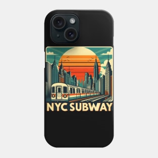 New York Subway Retro NYC Subway Train Phone Case