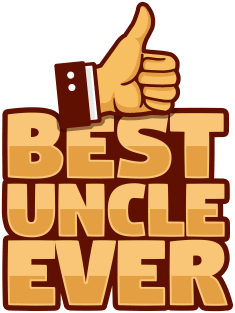 'Best Uncle Ever Thumbs Up' Hilarous Uncle Gift Magnet