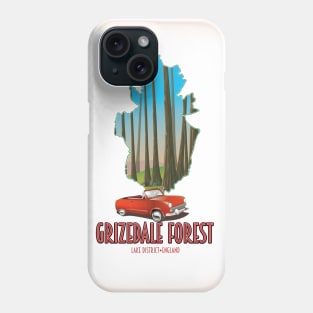 Grizdale Forest Lake District England map Phone Case