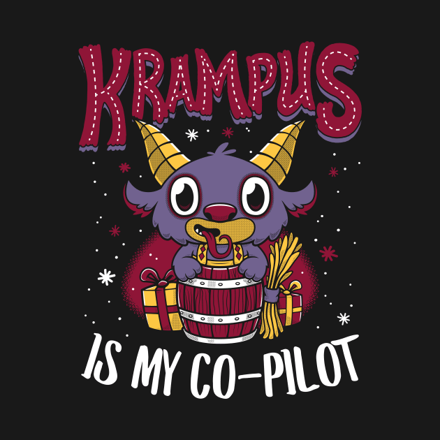 Krampus is my Co-Pilot - Creepy Cute Children's Book Christmas Monster by Nemons