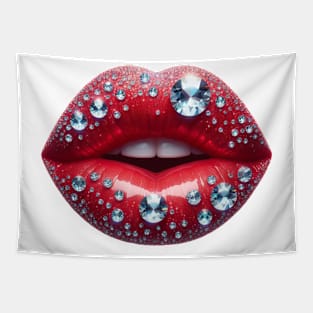 Valentines Lips Tapestry