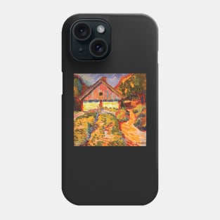 Max Pechstein Bild 'Das rote Beamtenhaus in Nidden Phone Case