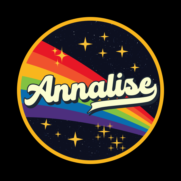 Annalise // Rainbow In Space Vintage Style by LMW Art