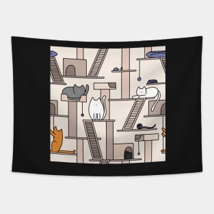 Cat Tree Pattern Tapestry