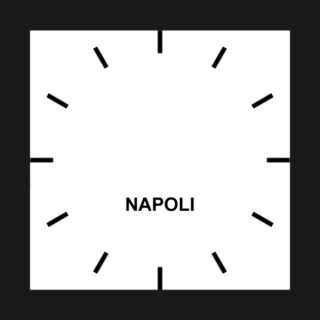 NAPOLI Time Zone Wall clock by ghjura