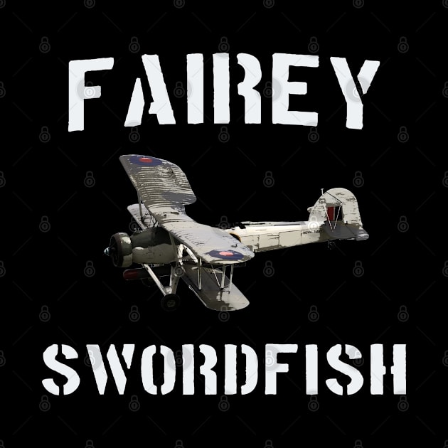 RAF Fairey Swordfish WW2 Bi Plane by Dirty Custard Designs 