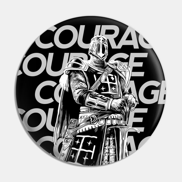 The Knight: Courage Pin by NoMans