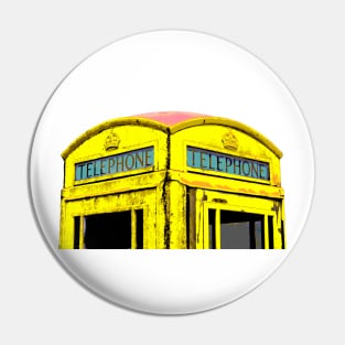 Yellow Phone Box Pin