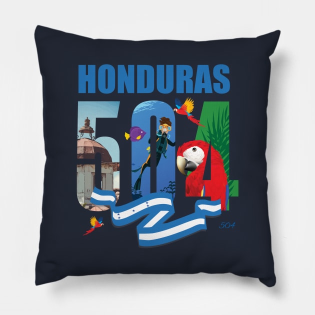 Cultura Hondureña Pillow by CA~5