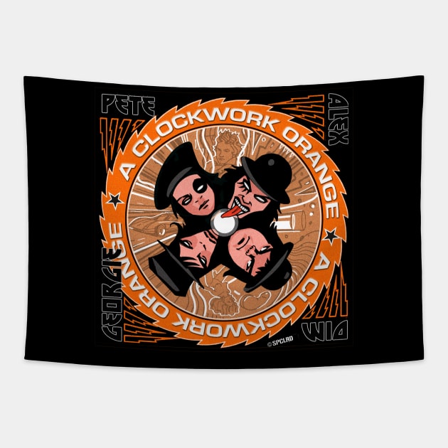 A Clockwork Orange Kiss Tapestry by spacelord