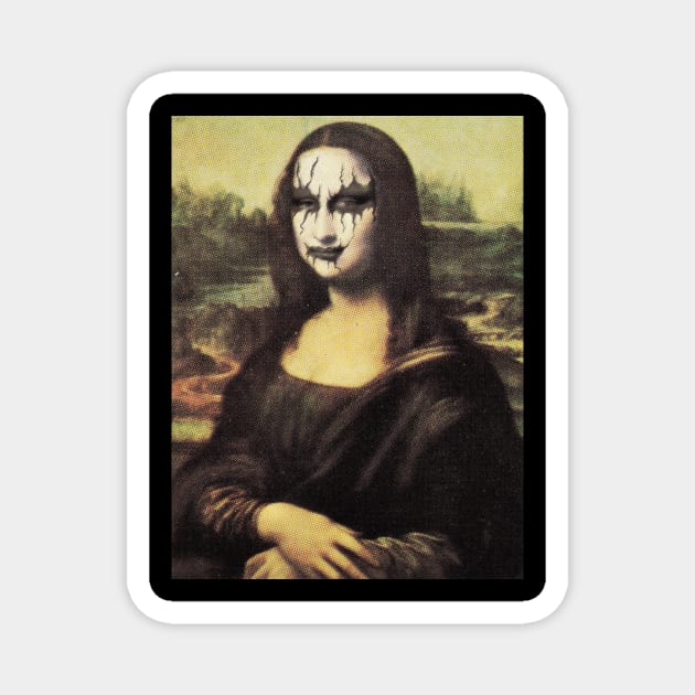 Black Metal Mona Magnet by NotBlandly