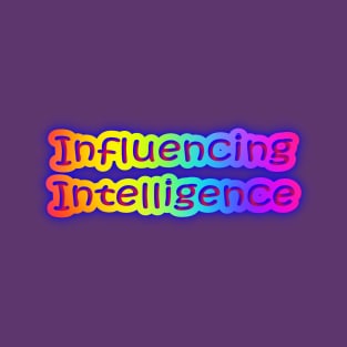 Influencing Intelligence Neon Retro Rainbow T-Shirt