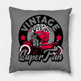 Vintage cars, classic cars, retro cars Pillow