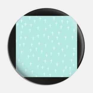 Itty Bitty Crosses Seagrove Blue Pin