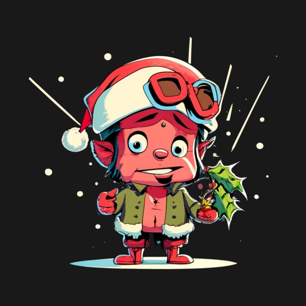 Xmas Christmas Stylized Super Hero Cartoon by joolsd1@gmail.com