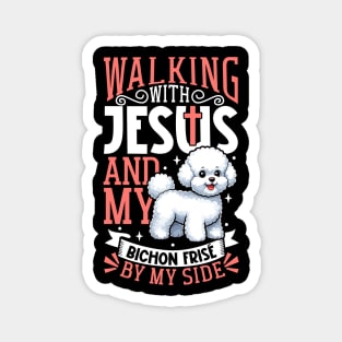 Jesus and dog - Bichon Frisé Magnet