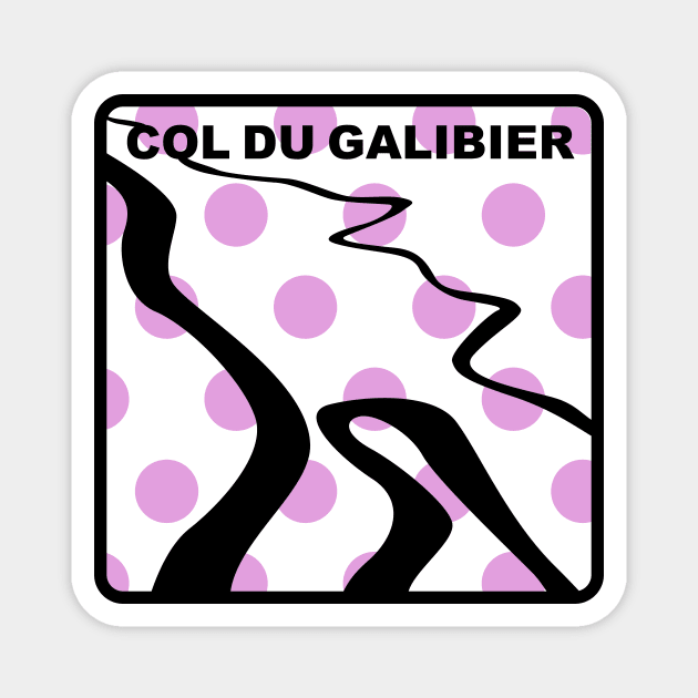 Col du Galibier - Queen of the Mountains (QOM) Magnet by NeddyBetty