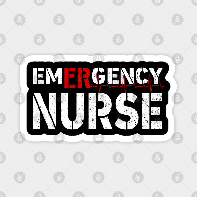 Emergency Nurse Gift Magnet by BadDesignCo