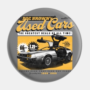 Doc Brown's Used Cars Pin