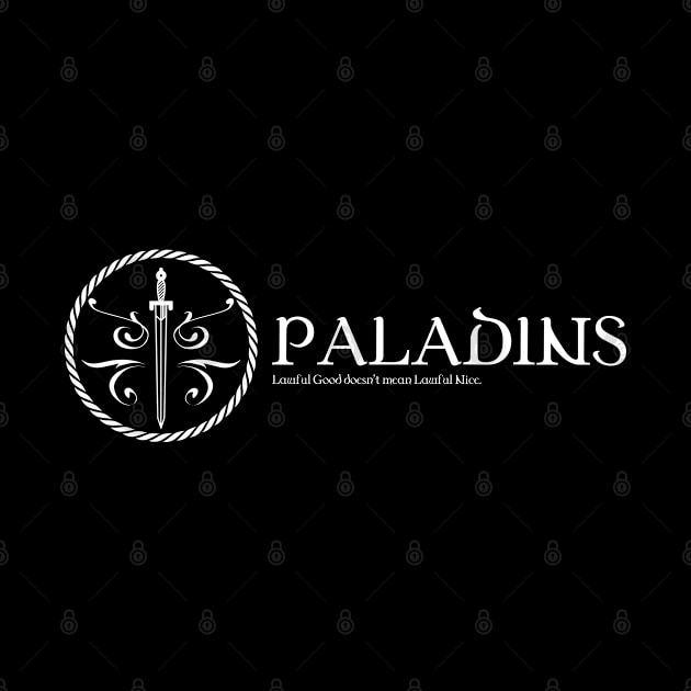 Paladin Character Class TRPG Tabletop RPG Gaming Addict by dungeonarmory