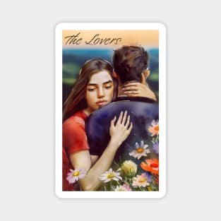 The Lover Tarot Card - Watercolor Magnet