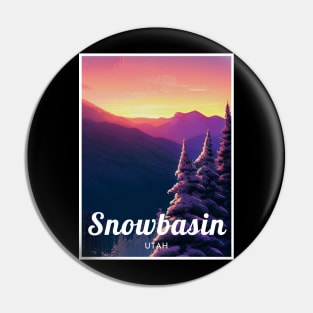 Snowbasin ski Utah USA Pin