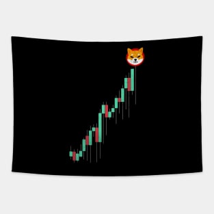 Vintage Stock Chart Shiba Inu Coin To The Moon Trading Hodl Shib Army Crypto Token Cryptocurrency Blockchain Wallet Birthday Gift For Men Women Kids Tapestry