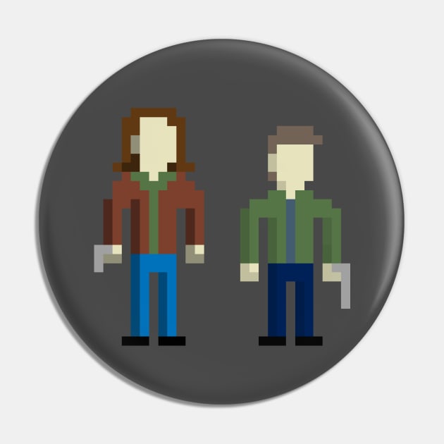 Pixel Winchester Bros Pin by theunderfold