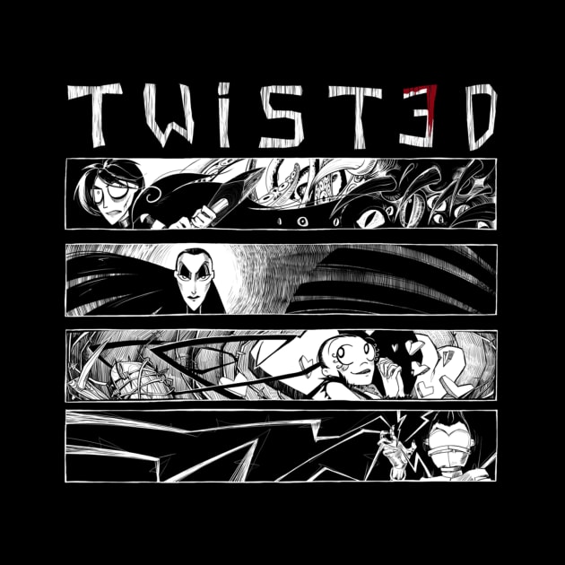 Twisted 4 Panel Shirt Dark by gabriel_devue