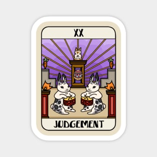 Judgemental INFJ Tarot Vintage English Spot Rabbit Easter Celebration Magnet