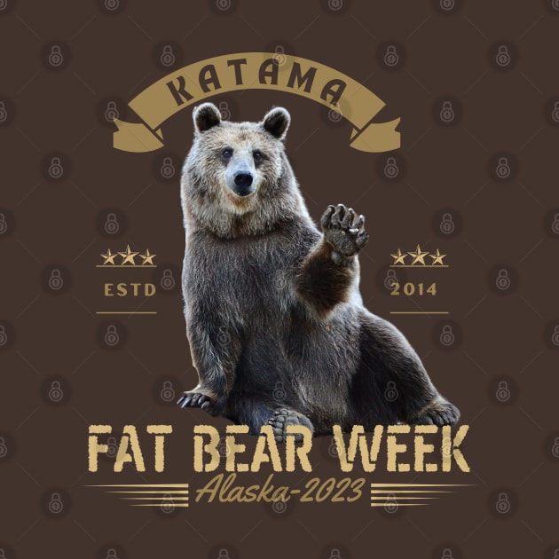 Fat Bear Week Championship 2023-funny bear Vintage by ARTSYVIBES111