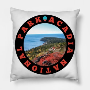 Acadia National Park circle Pillow
