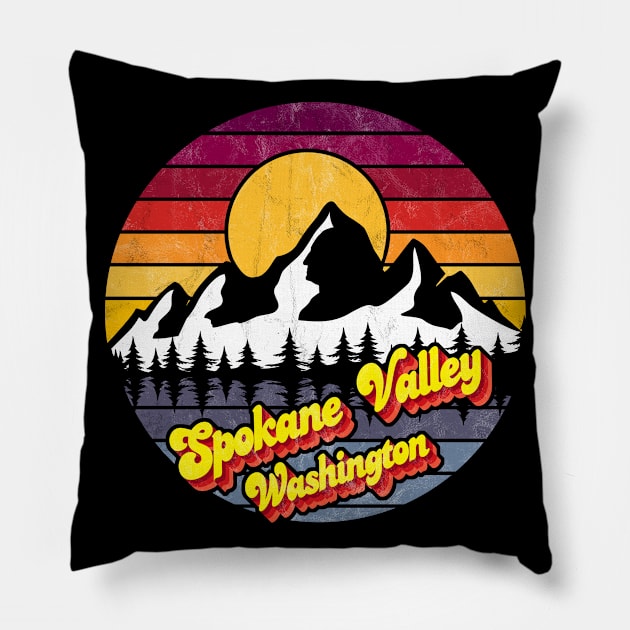 Spokane Valley Washington Pillow by Jennifer