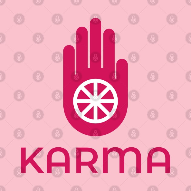 Karma Pink Hand Design. by Hotshots