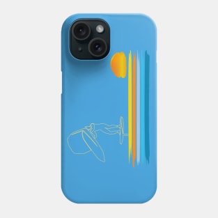 Wing Surf Foiling Wind Surfer stripe design Phone Case