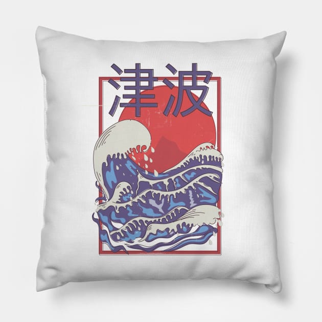 Tsunami Pillow by nickemporium1