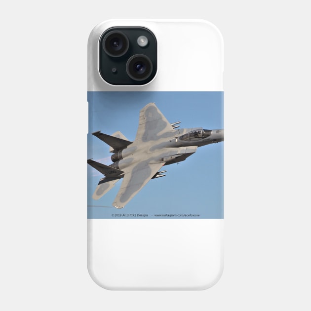 F-15 Eagle afterburner Phone Case by acefox1