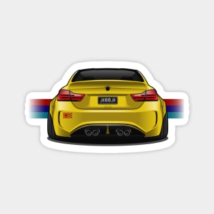 M4 Coupe Wide Body Kit (Yellow) Magnet