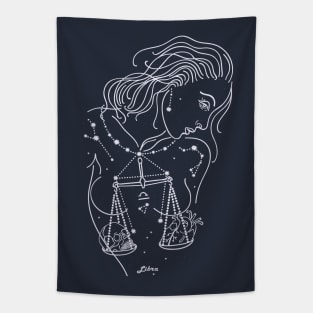 Libra zodiac sign Tapestry